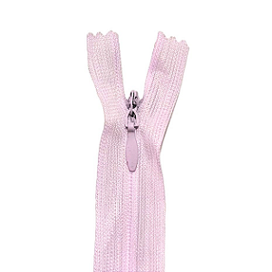 Zíper Invisível - 20Cm - Nº3 - Pct C/100 Unidades COR:ROSA-BEBE-132