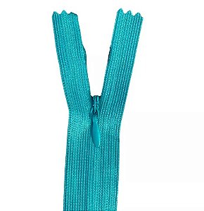 Zíper Invisível - 30Cm - Nº3 - Pct C/100 Unidades COR:TURQUESA-ESCURO-349