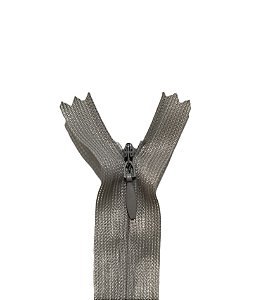 Zíper Invisível - 40Cm - Nº3 - Pct C/100 Unidades COR:CINZA-PRATA-300