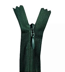 Zíper Invisível - 60Cm - Nº3 - Pct C/100 Unidades COR:VERDE-MUSGO-260