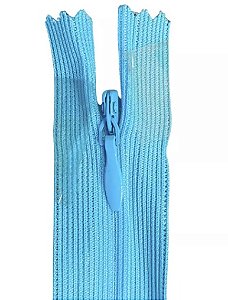 Zíper Invisível - 60Cm - Nº3 - Pct C/100 Unidades COR:AZUL-TURQUESA-199