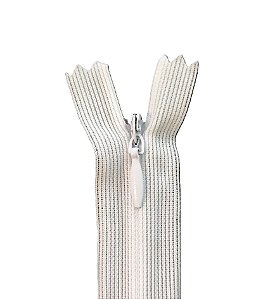 Zíper Invisível - 50Cm - Nº3 - Pct C/100 Unidades COR:BRANCO-101