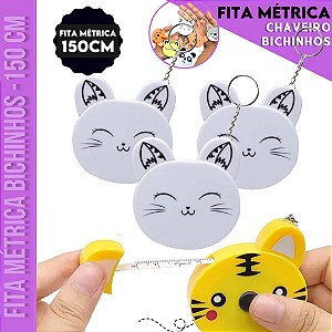 Fita Métrica Gatinho Trena - 150cm - Retrátil Costura Patchwork
