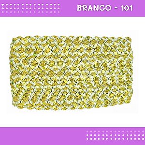 Fita Galão Passamanaria - 12mm - Ref:Galao-49 - Rolo C/20 Mts Cor:Branco-101