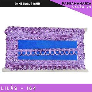 Fita Passamanaria Caseado Galao-20 - Tam: 15mm - Rolo C/20 Mts Cor:Lilas-164