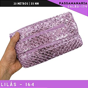 Fita Passamanaria Sereia Galao-179 - Tam: 35mm - Rolo C/20 Mts Cor:Lilas-164