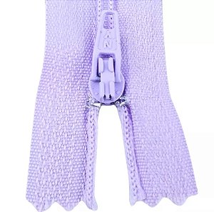 Ziper Comum Nylon Fino - 18cm - Nº3 - Pct C/100 Unidades COR:LILAS-164