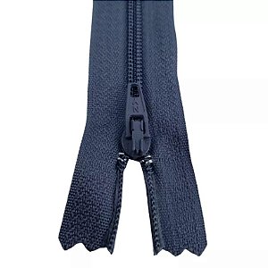 Ziper Comum Nylon Fino - 18cm - Nº3 - Pct C/100 Unidades COR:CINZA-ESCURO-307