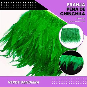 Franja Pena Chinchila Premium - Rolo c/10 Mts COR: VERDE-BANDEIRA