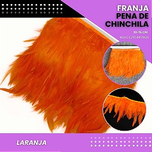 Franja Pena Chinchila Premium - Rolo c/10 Mts COR: LARANJA