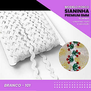 Sianinha - 08mm - Rolo C/50 Mts Cor:Branco-101