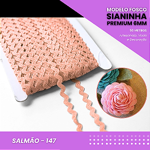 Sianinha Premium - 06mm - Rolo C/50 Mts Cor:Salmao-147