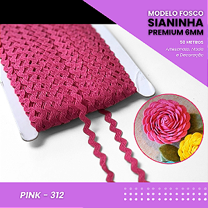 Sianinha Premium - 06mm - Rolo C/50 Mts Cor:Pink-312