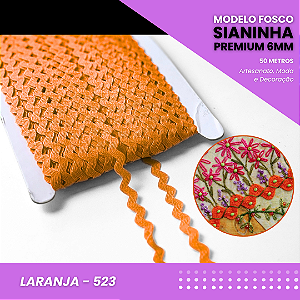 Sianinha Premium - 06mm - Rolo C/50 Mts Cor:Laranja-523