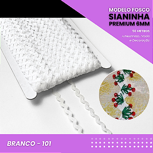 Sianinha Premium - 06mm - Rolo C/50 Mts Cor:Branco-101