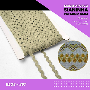 Sianinha Premium - 06mm - Rolo C/50 Mts Cor:Bege-297