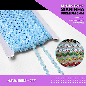 Sianinha Premium - 06mm - Rolo C/50 Mts Cor:Azul-Bebe-177