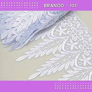 Renda Guipir Chl-645 23.0 Cm - Rolo C/13.7 Mts Cor:Branco-101