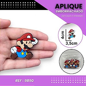 Aplique Emborrachado Para Laços - Super Mario Ref: 9890