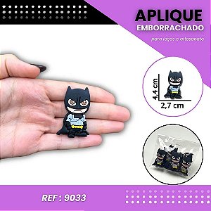 Aplique Emborrachado Para Laços - Batman Ref: 9033