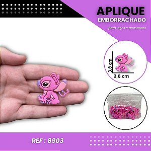 Aplique Emborrachado Para Laços - Angel Sentada Stitch Ref: 8903