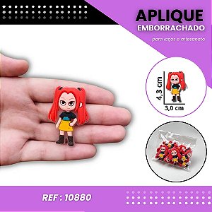Aplique Emborrachado Para Laços - Mira Guerreiras KPOP Ref: 10880