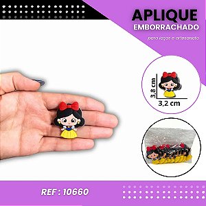 Aplique Emborrachado Para Laços - Princesa Branca de Neve Ref: 10660