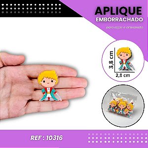 Aplique Emborrachado Para Laços - Pequeno Principe Ref: 10316