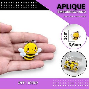 Aplique Emborrachado Para Laços - Safari Animais Abelha Ref: 10310