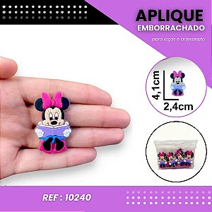 Aplique Emborrachado Para Laços - Minnie Mouse Livro Escolar Ref: 10240