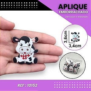 Aplique Emborrachado Para Laços - Safari Animais Vaquinha Ref: 10152