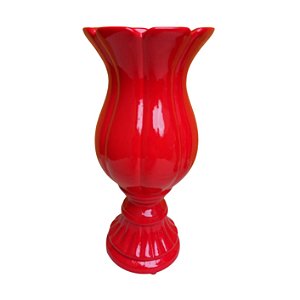 Vaso Flor Médio 29x13cm Em Cerâmica