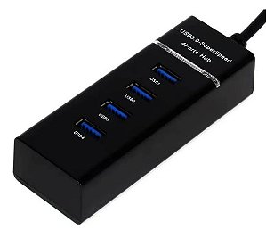 Hub USB 4 Portas 3.0 - Extensão USB High Speed