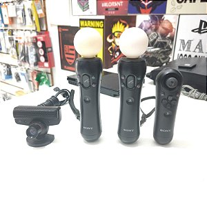 Kit Movie PS3 - 1 Câmera + 2 Bastões - Semi Novo