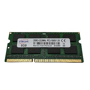 Memória Ram 8GB DDR3 Notebook - Yimeng 1333MHz