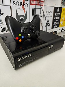 Xbox 360 Semi Novo Desbloqueado + 10 Jogos + Controle Original