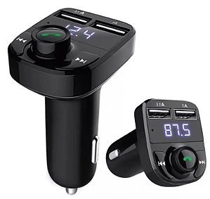 Adaptador Bluetooth Veicular - Lê Pendrive, Cartão SD, Atendimento de Chamadas