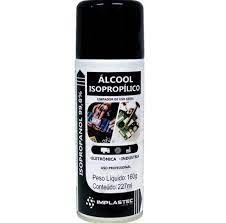 Alcool Isopropilico Spray Aerosol 227ml Implastec