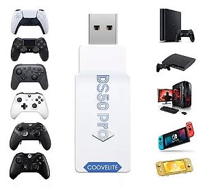 Adaptador para Usar Controles de Ps5 no PS4 e Nintendo Switch