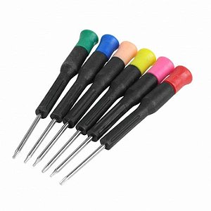 Jogo de Chaves Torx 6 Peças - T5, T6, T7, T8, T9 e T10