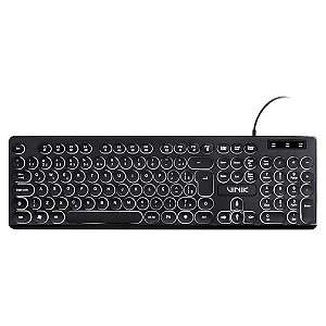 Teclado USB Vinik Chocolate com Teclas Iluminadas
