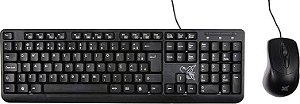 Kit Teclado e Mouse Com Fio Maxprint Essential
