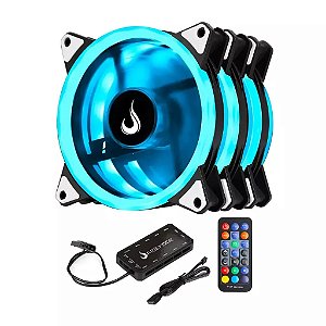 Kit Controladora + 3 Fans Rise Mode Smart
