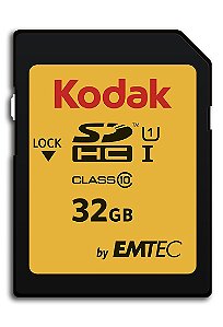 Cartão de Memória Kodak 32GB - Câmeras