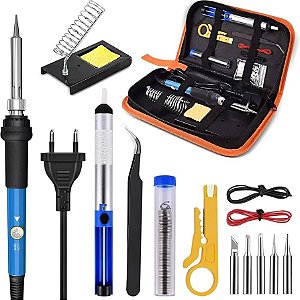 Kit Ferro de Solda 60W 15 em 1