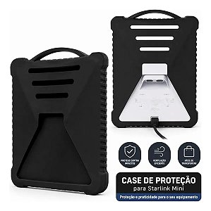 Case Silicone Starlink Mini - Capa de Proteção Anti Queda e Chuva/Sol
