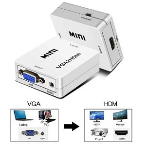 Adaptador de VGA para HDMI - Conversor VGA2HDMI