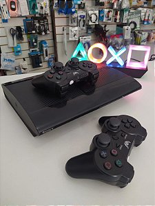 Playstation 3 Semi Novo - 2 Controles + 10 Jogos