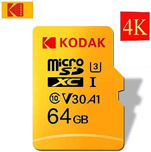 Cartão de Memória Kodak 64GB Micro SD Classe 10