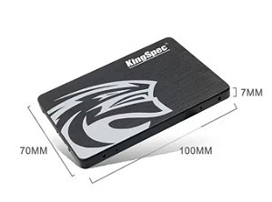 SSD KingSpec 480GB Sata 3 - Leitura 560MB/s e Gravação 500MB/s